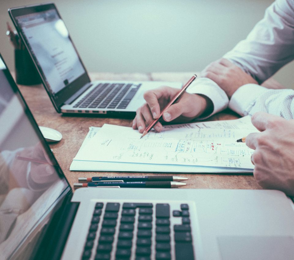 hand writing bookkeeping data entry